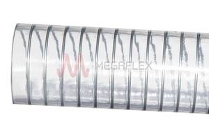 Plutone - Clear PVC Suction and Delivery Hose with Steel Wire Helix (Biovinyl)