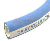 Food Quality White EPDM Rubber Dairy Steam Hose with Blue Cover