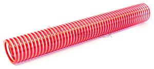 Bacco FF AS Antistatic Clear Plasticized Vinyl S&D Hose with Red PVC Helix