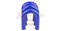 Blue Silicone Coolant Hose 180 Degree Elbows (U Bend) (Imperial & Metric)
