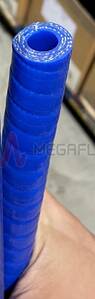 Superflex Castellated Blue Silicone Hose With Galvanised Steel (Wire-Wound)