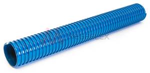 Eolo SE Blue Plasticised PVC Ducting with Rigid PVC Helix (Medium Duty)