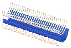 Eolo SE PVC-P Spiral Hose - Blue | Antistatic for Vacuum | EE02