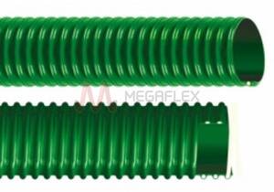 Eolo AF AS Antistatic Flame Retardant Green PVC Air Ducting with Rigid PVC Helix
