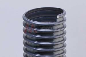 Eolo L PVC AS Antistatic Dark Grey PVC Ducting with Rigid PVC Helix (Light Duty)