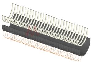 Dark Grey Antistatic PVC Hose - Lightweight, Flexible