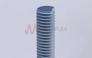 Eolo PVC Grey Plasticised PVC Air Ducting with Rigid PVC Helix (Medium Duty)