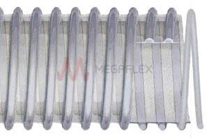 Transparent Eolo PUP Food Hose - Flexible, Food-Safe, Antistatic