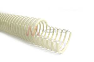 Clear PVC Lightweight Food Grade Hose with White Rigid PVC Helix for Food Industry