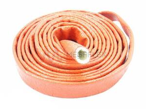 Red Oxide Silicone Coated Fibreglass Fire Sleeve Withstands Expose to Molten Steel
