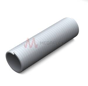 Grey Heavy-Duty PVC Suction Hose with Rigid PVC Helix for Agriculture, Construction