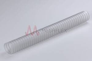 PharmaSteel Clear TPE Rubber Hose with Stainless Steel Helix