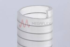 PharmaSteel Clear TPE Rubber Hose with Stainless Steel Helix