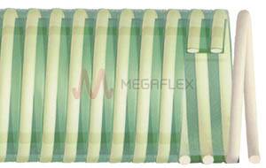 Green Tint Light Duty Plasticised PVC S&D Hose with Rigid PVC Helix