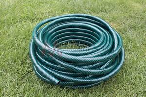 Green PVC Garden Hose Reinforced with Polyester Yarn for Gardening