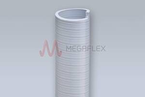 White Nautilus Odor Proof PVC-P S&D Hose with Rigid PVC Helix