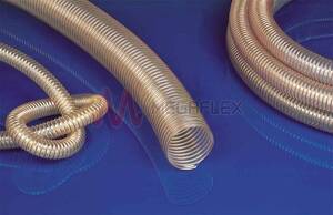 Master-PUR L Light Polyester Trivolution Suction Ducting with Spring Steel Helix