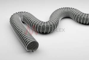 Master-Clip Spark PVC Coated Glass-Fabric Ducting with Galvanised Steel Helix