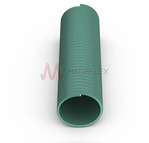 Olive Green Medium Duty PVC S&D Hose Smooth Inner with Rigid PVC Helix