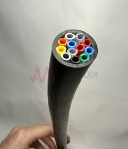 Multitube 12 PA Tubes Wrapped within PVC Sheath