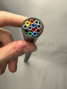 Multitube 12 PA Tubes Wrapped within PVC Sheath