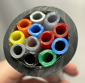 Multitube 12 PA Tubes Wrapped within PVC Sheath