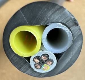 Cable with 2 PA Tubes Wrapped within PVC Sheath