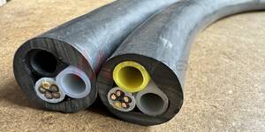 Cable with 2 PA Tubes Wrapped within PVC Sheath