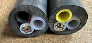 Cable with 2 PA Tubes Wrapped within PVC Sheath