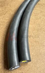 Cable with 2 PA Tubes Wrapped within PVC Sheath