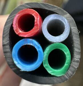 Multitube 4 PA Tubes Wrapped within PVC Sheath