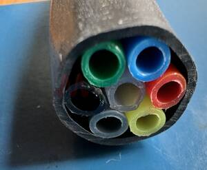 Multitube 7 PA Tubes Wrapped within PVC Sheath
