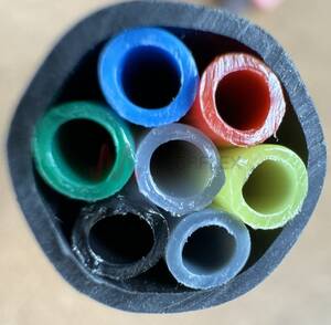 Multitube 7 PA Tubes Wrapped within PVC Sheath