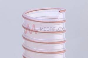 Next 09 Clear Ester-PU Ducting with TPU-coated Coppered Steel Helix (Heavy Duty)