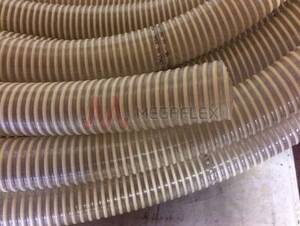 Nettuno FF Clear Plasticized Vinyl Compound Walled S&D Hose with Rigid PVC Helix