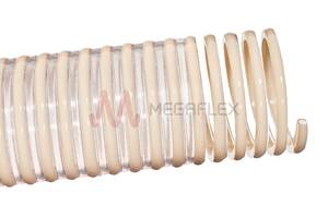 Nettuno FF Clear Plasticized Vinyl Compound Walled S&D Hose with Rigid PVC Helix