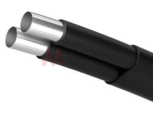 PolyAluTwin Malleable Aluminium Twin Tubes with MDPE Cover and Flat PVC Sheath