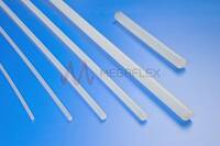 Rigid PCTFE (PolyChloroTriFluoroEthylene) Extruded Rod in Imperial Foot Lengths