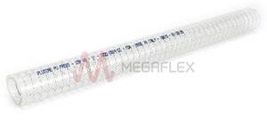Plutone PU Press Clear Ether Polyurethane S&D Hose with Stainless Steel Helix