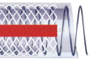 High Pressure Plasticized PVC S&D Hose with Steel Helix and Polyester Yarn