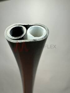Twin PTFE Extruded Tubes with PVC Sheath