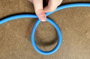 Unreinforced Blue Food Grade PVC Tube