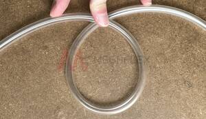 Unreinforced Crystal Clear PVC Bulb Tube Food Grade