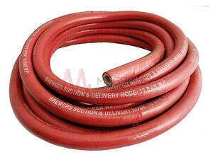 Red Natural Rubber Brewers S&D Hose EPDM/NR Wrapped Cover with Steel Helix