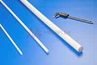Rigid Precision-Ground 25% Glass Filled PTFE Rod with Tight Tolerances