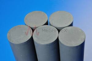 Rigid 15% Glass and 3% Molybdenum-Disulphide Filled PTFE Rod Extruded Lengths