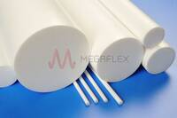 Rigid Virgin PTFE Rod Extruded in 1m or 2m Lengths High Chemical Resistance