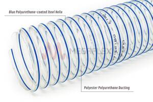 Vulcano Blue - PU Ducting | Woodworking & Food Transport