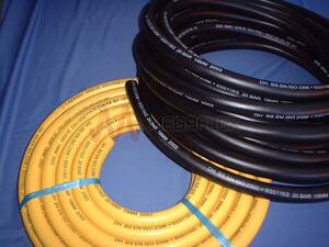 NR/SBR/EPDM Rubber Air Hose 20 Bar with Yellow Cover Reinforced with Polyester Yarn