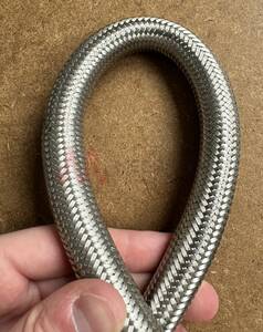 Black EPDM Rubber Tube with Stainless Steel Overbraid